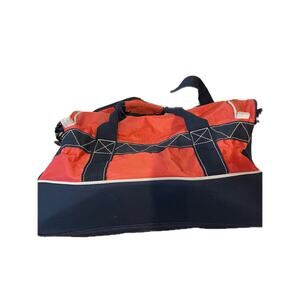 Nautica Blue Red Duffel 20x12x12